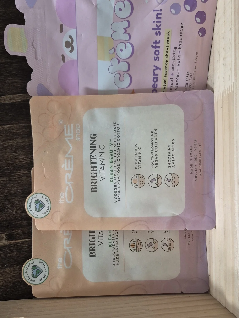 Brightening Vitamin C Face Sheet Mask — Pink